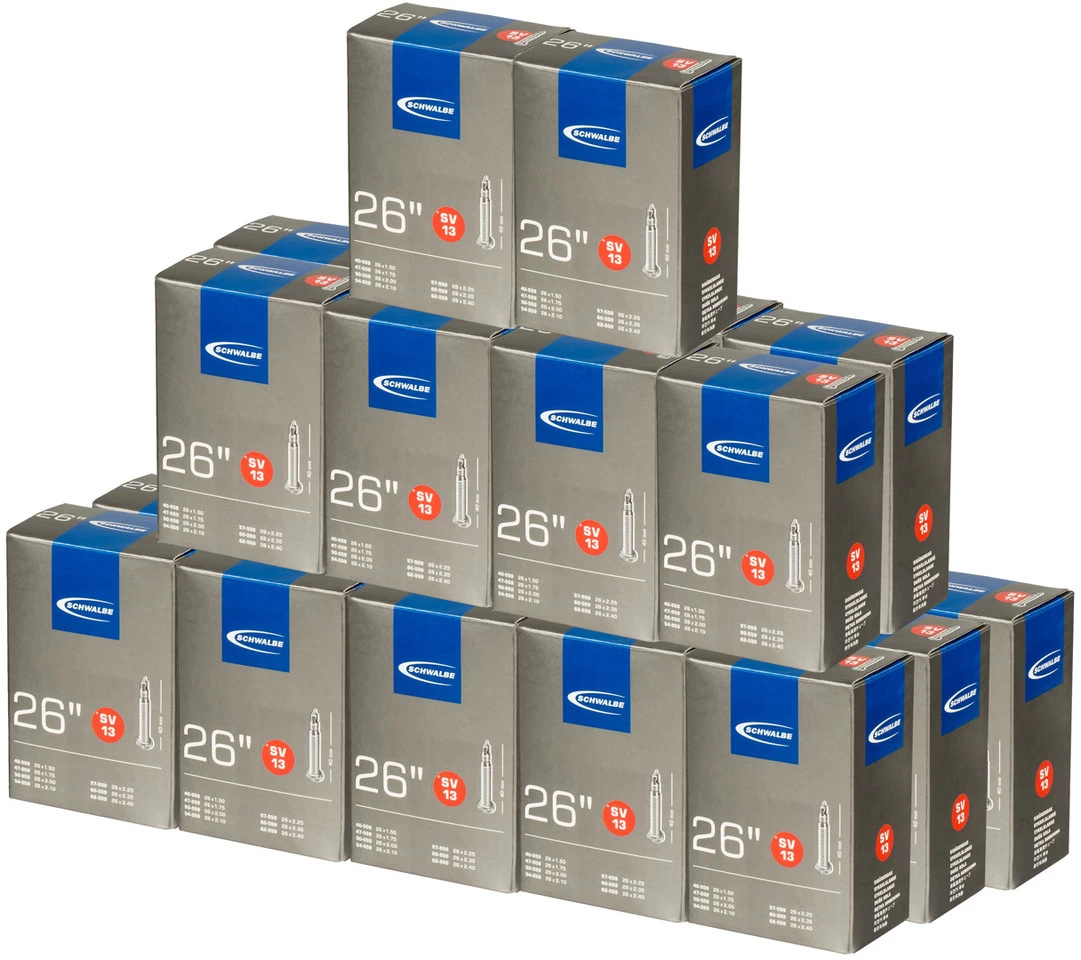 Schwalbe Chambre à Air 13 Pour 26" - 25 Pièces 3 Schwalbe Chambre à Air 13 Pour 26" - 25 Pièces