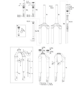 ROCKSHOX Pièces Détachées Paragon Silver (A1 / 2015-2016)