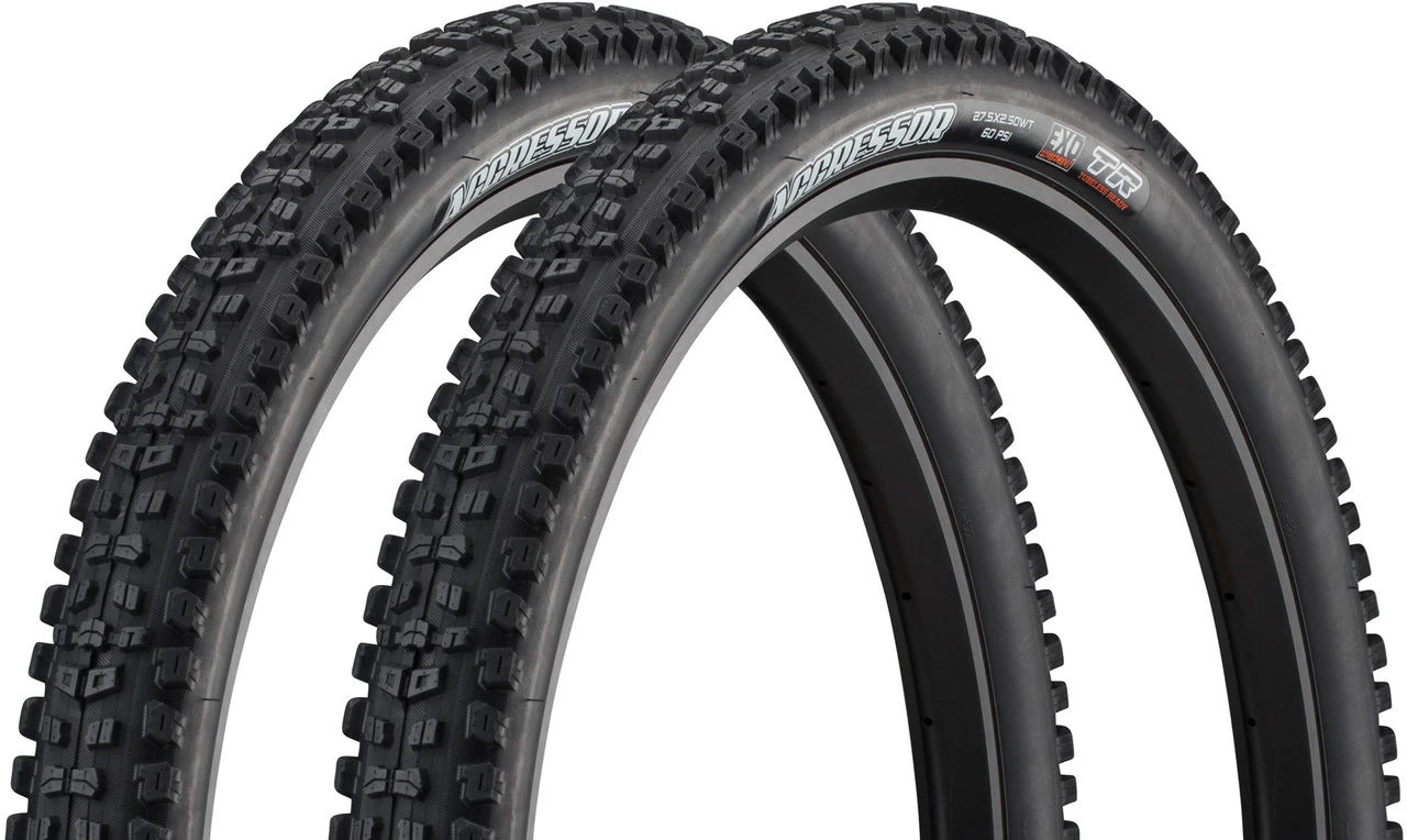 MAXXIS Set De 2 Pneus Souples Aggressor Dual EXO WT TR 27,5" 3 MAXXIS Set De 2 Pneus Souples Aggressor Dual EXO WT TR 27,5"
