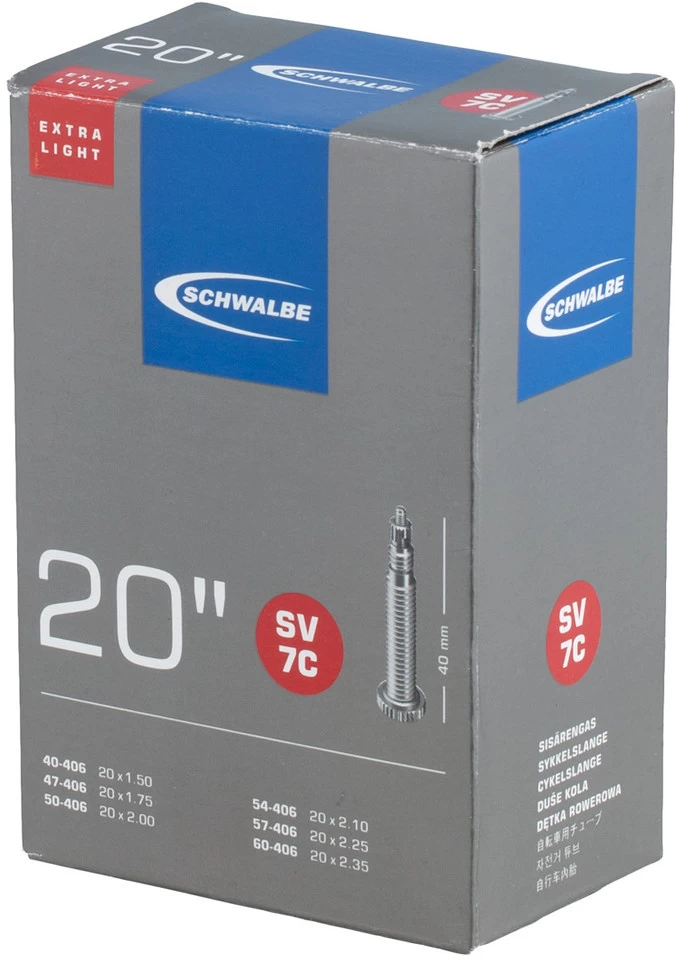Schwalbe Chambre à Air 7C Extralight Pour 20" 5 Schwalbe Chambre à Air 7C Extralight Pour 20" – Image 3