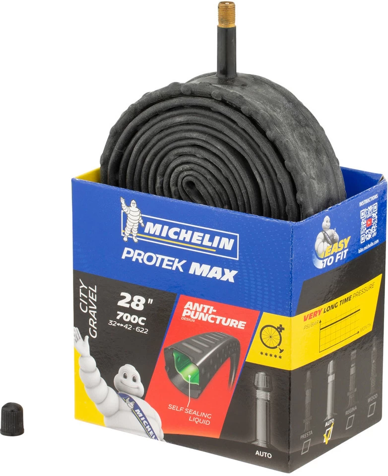 Michelin Chambre à Air A3 Protek Max City Gravel Pour 28" 3 Michelin Chambre à Air A3 Protek Max City Gravel Pour 28"