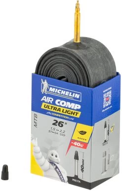 Michelin Chambre à Air C4 Aircomp Ultra-Light VTT Pour 26" 8 Michelin Chambre à Air C4 Aircomp Ultra-Light VTT Pour 26" -Fournitures Pour Vélos 347799