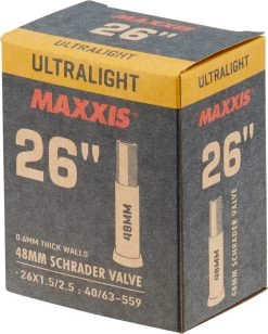 MAXXIS Chambre à Air Ultralight 26" 7 MAXXIS Chambre à Air Ultralight 26" -Fournitures Pour Vélos 404887