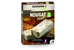 4x Barres ĂnergĂ©tiques Overstims Nougat Bio Amandes Miel