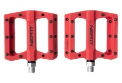 Paire De Pédales Plates Neatt Composite 8 Picots Rouge